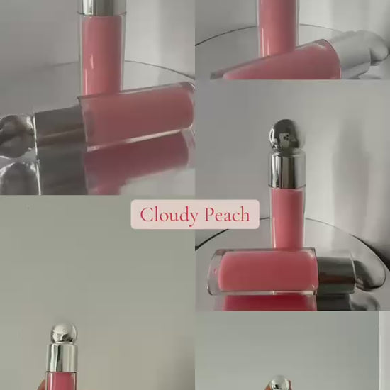 Cloudy Peach lip gloss product display video