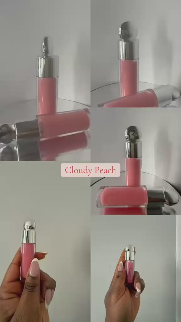 Cloudy Peach lip gloss product display video
