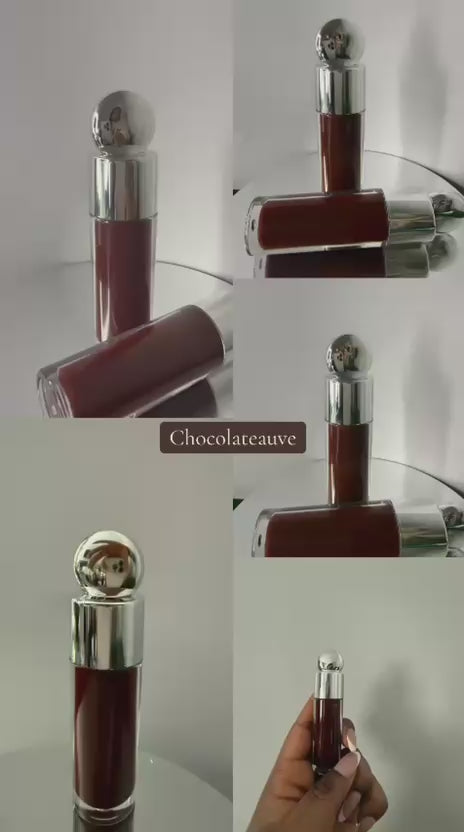Chocolateauve lip gloss product display video
